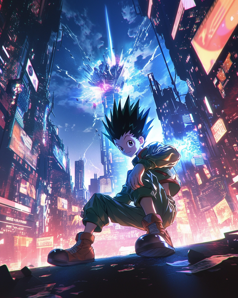 ảnh gon hunter x hunter hành động 