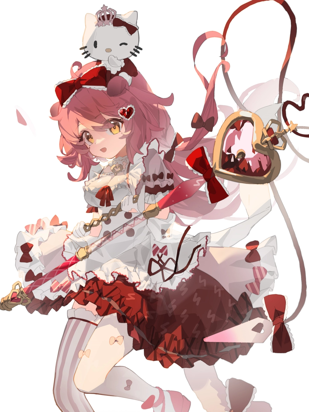 hình hello kitty anime dễ thương chibi