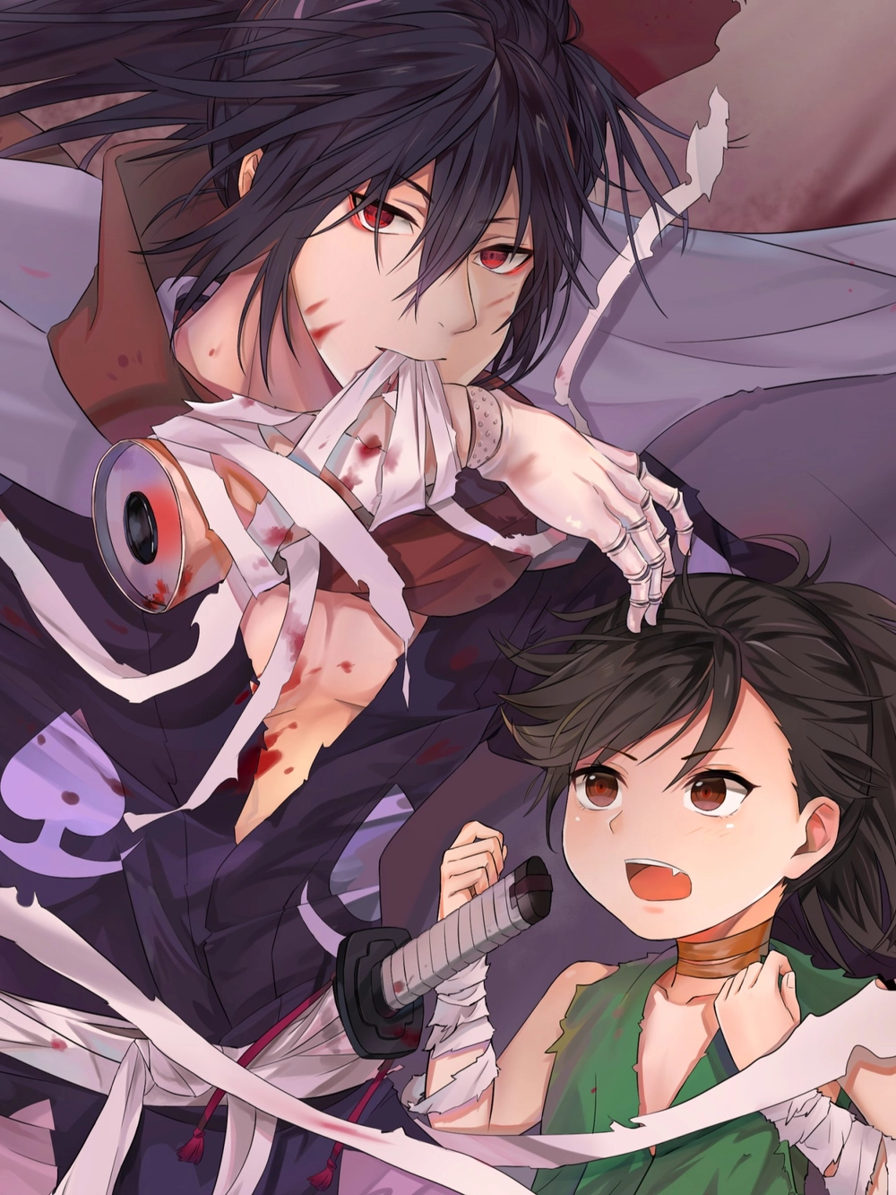 ảnh hyakkimaru x tahomaru anime chiến đấu 