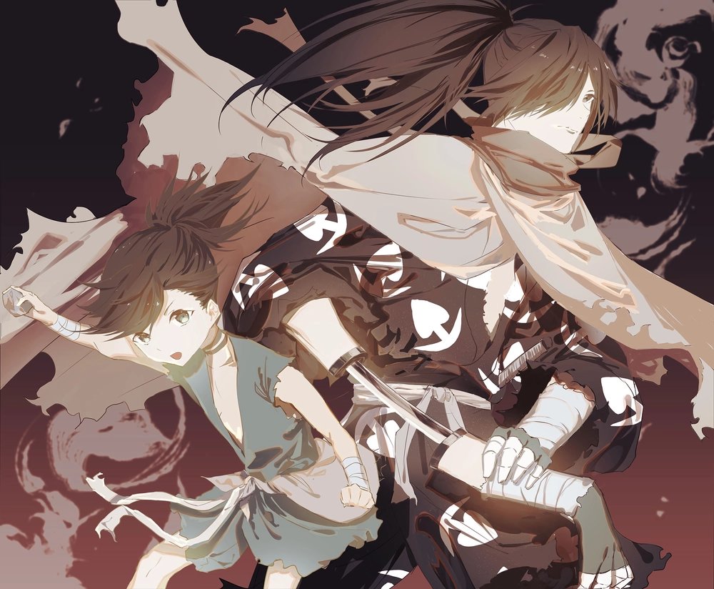 ảnh dororo x hyakkimaru nghệ thuật 