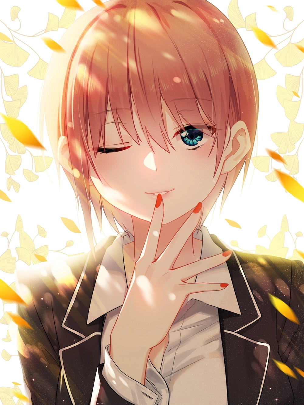 ảnh anime girl ichika mặc đồng phục 