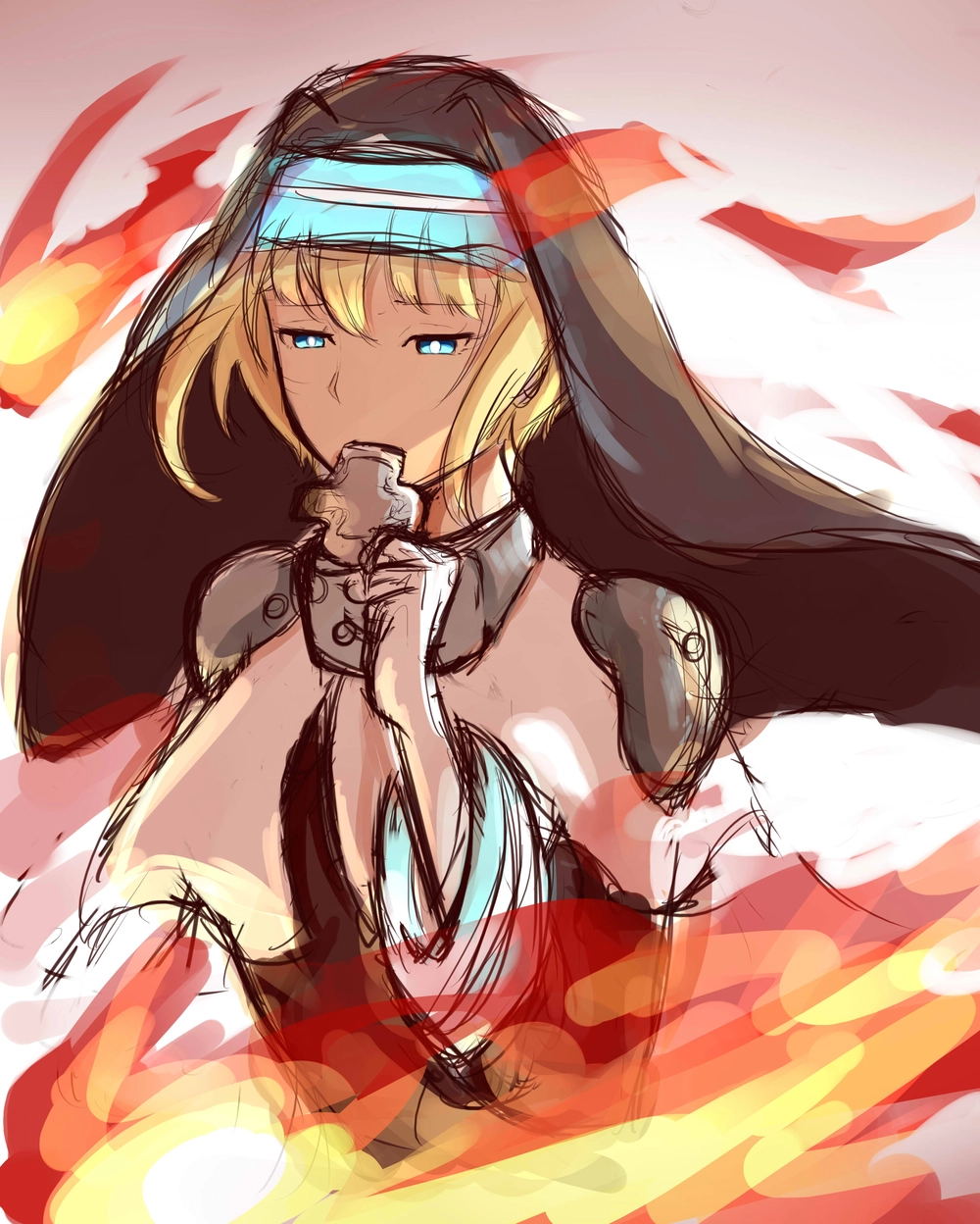 hình fire force iris khi chiến đấu