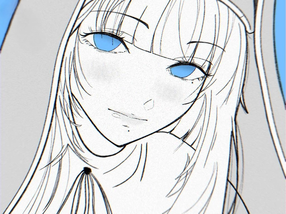 ảnh iris fire force vẽ tay