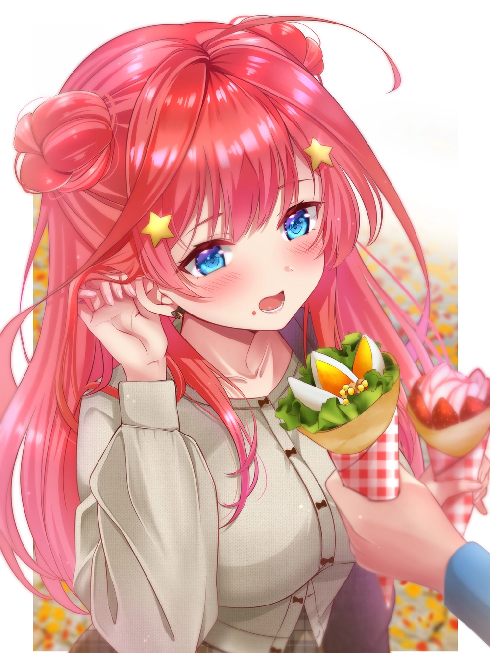 hình itsuki nakano anime girl tóc đỏ 