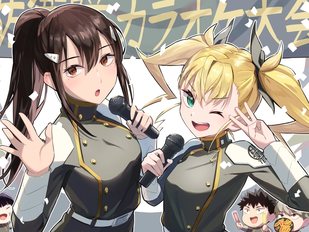 hình kikoru shinomiya cùng đồng đội 