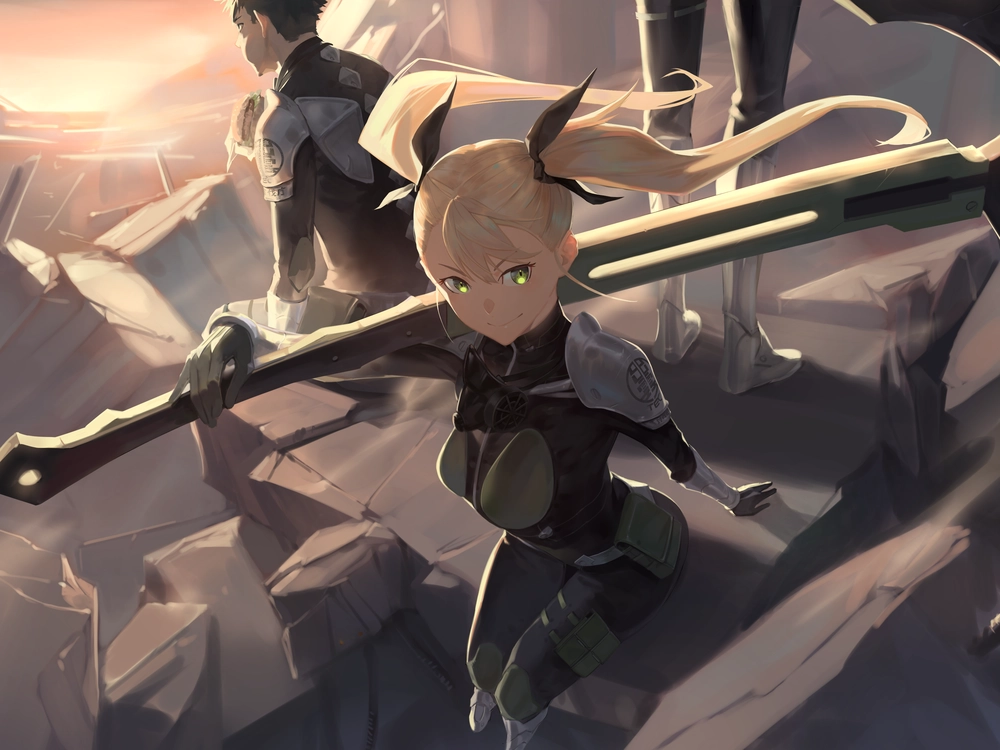 ảnh shinomiya kikoru trong tư thế chiến đấu 