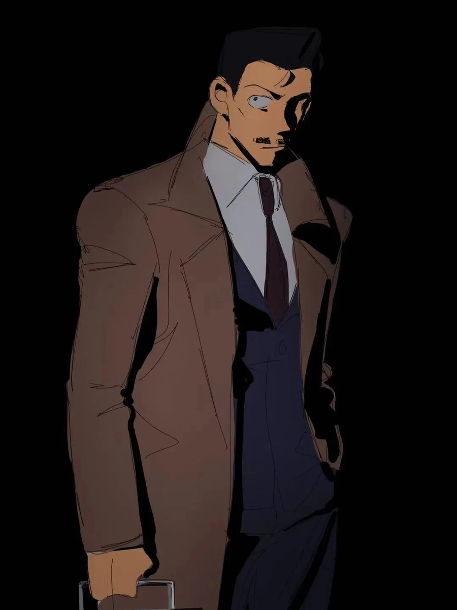 hình kogoro mori trầm tư suy luận vụ án