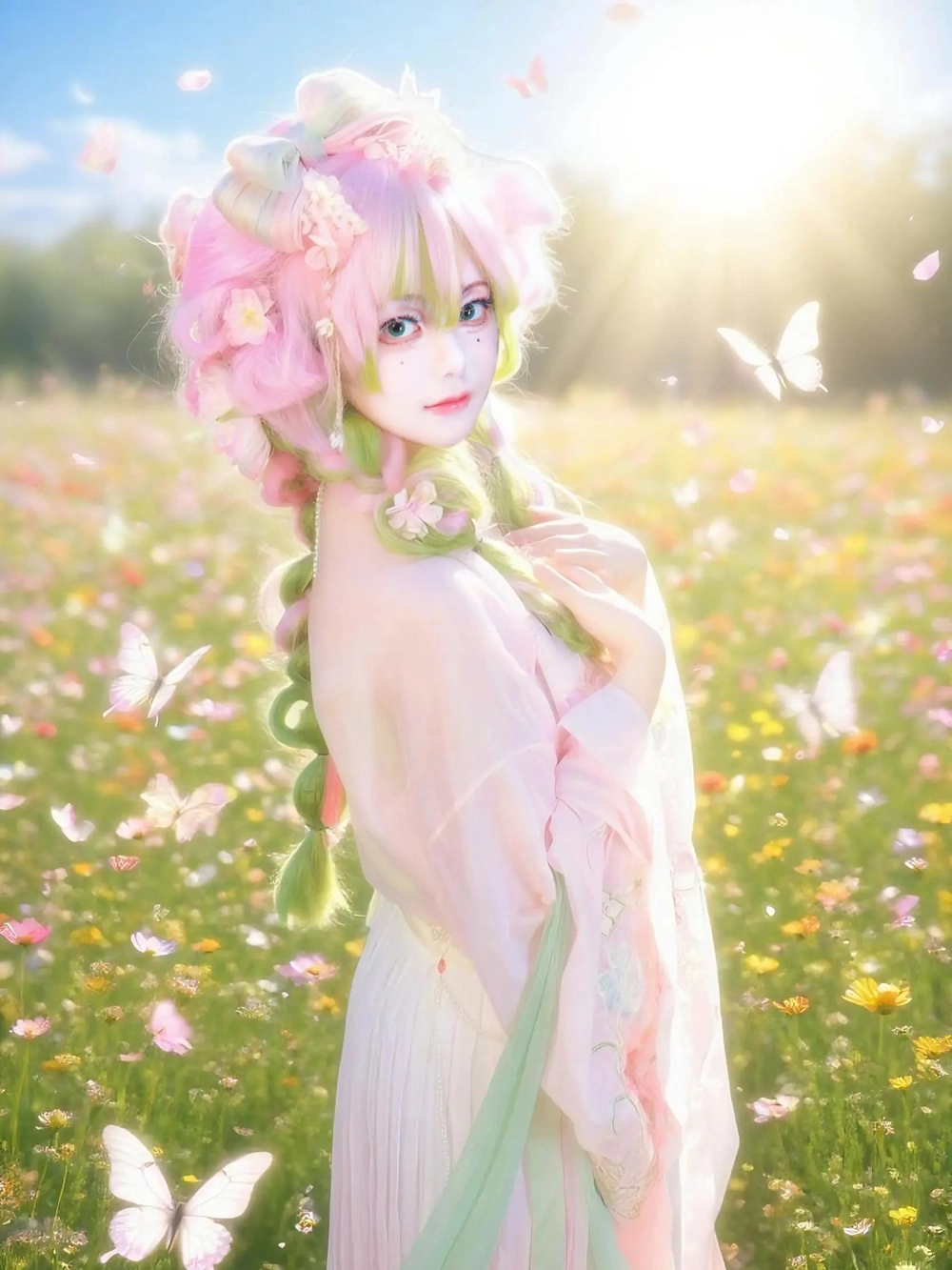 ảnh cosplay kimetsu no yaiba mitsuri 