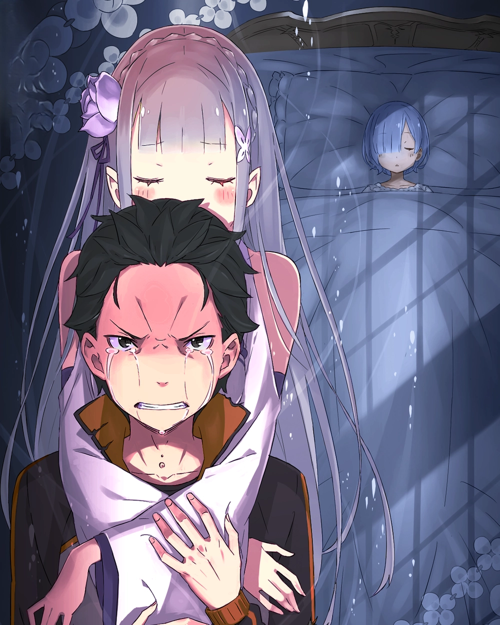 emilia x subaru re zero cảnh lãng mạn nhất