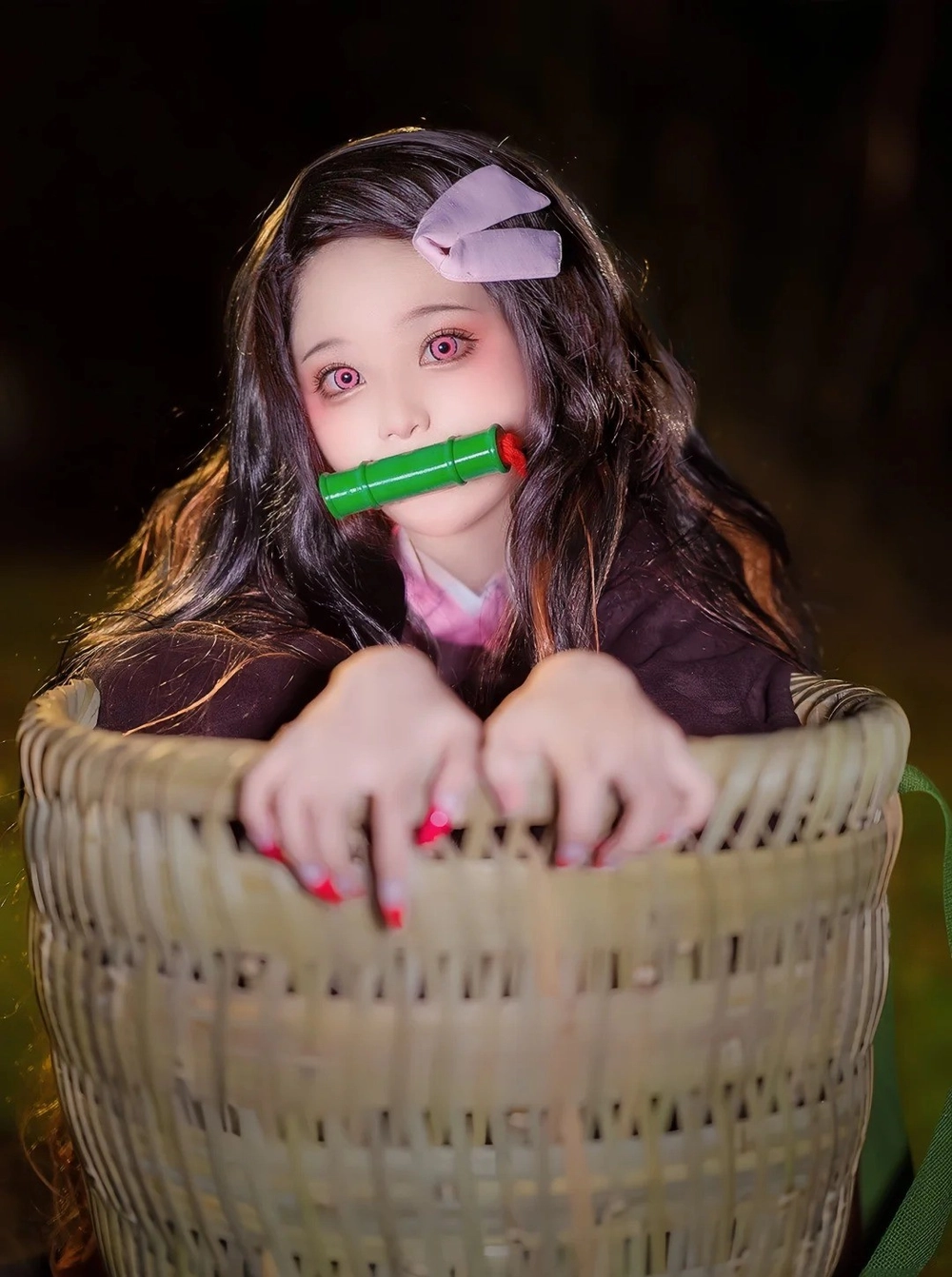 hình cosplay nezuko dễ thương 