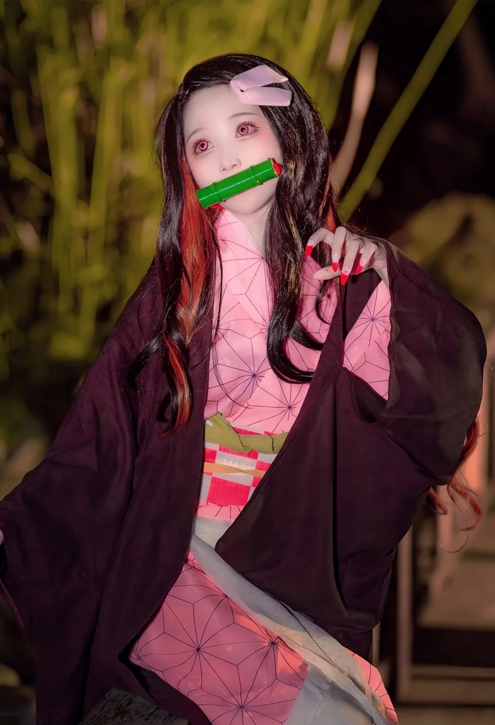hình cosplay nezuko kamado đáng yêu 
