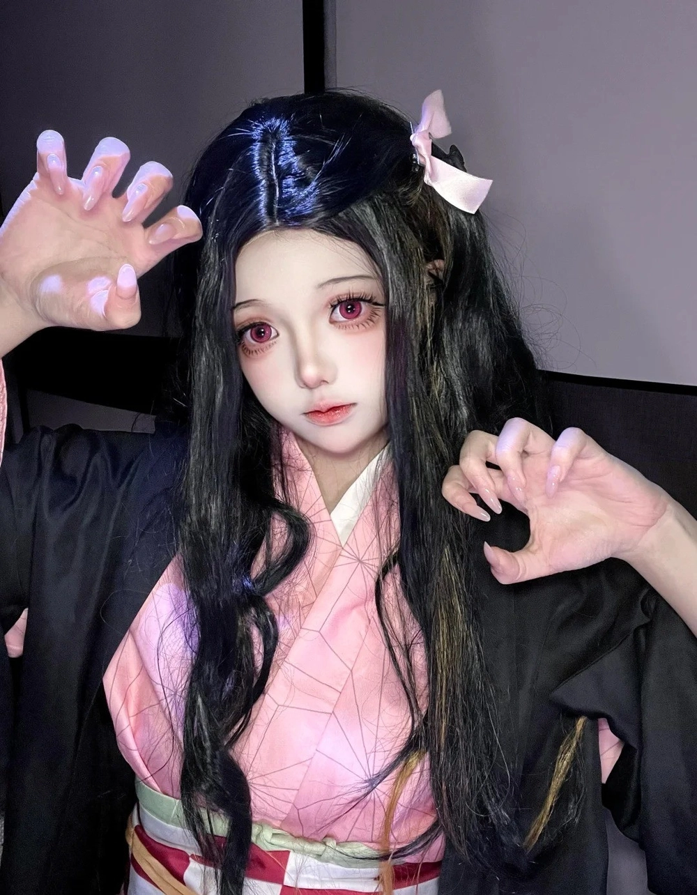 ảnh cosplay nezuko anime 