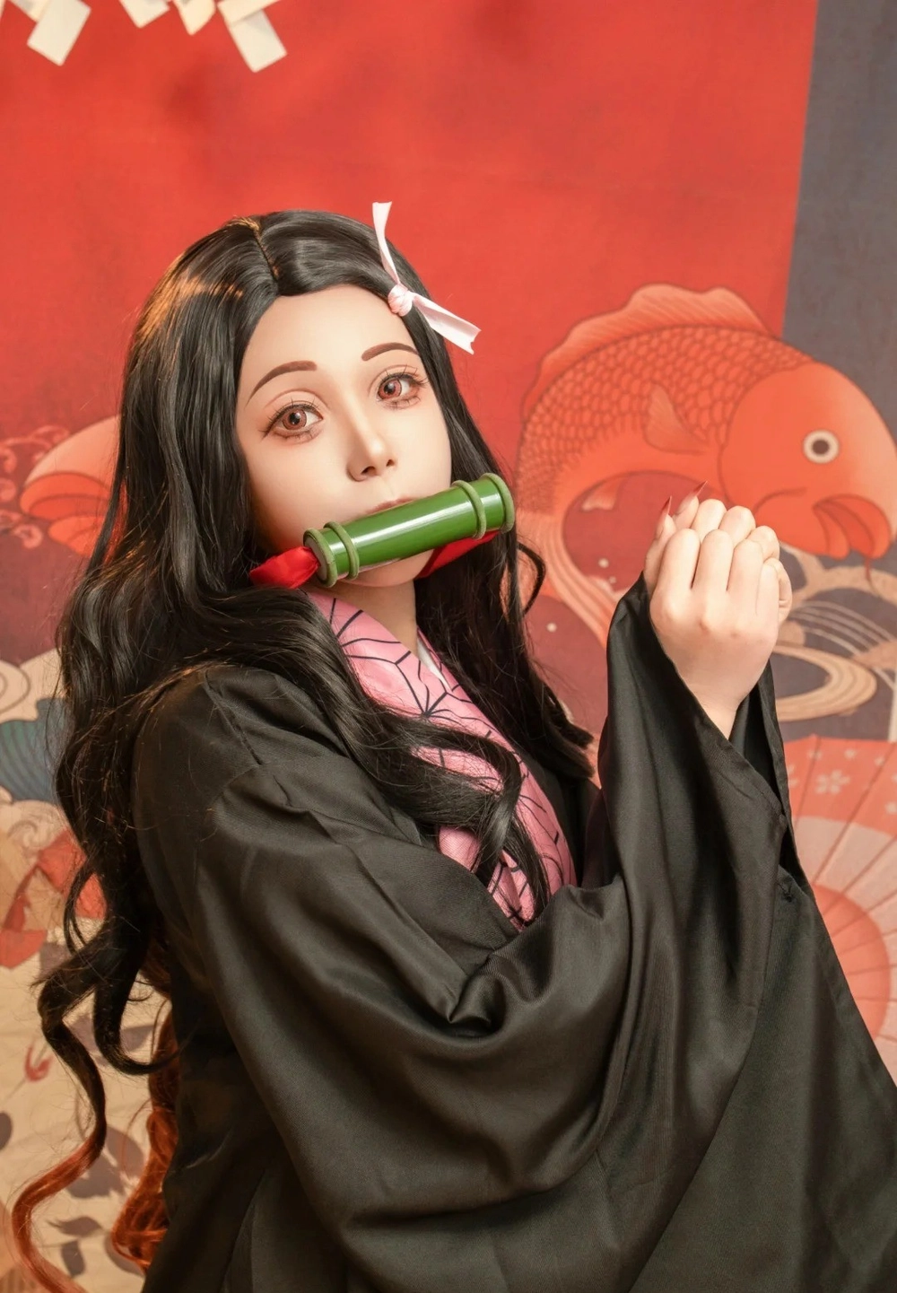 hình hóa trang nezuko 