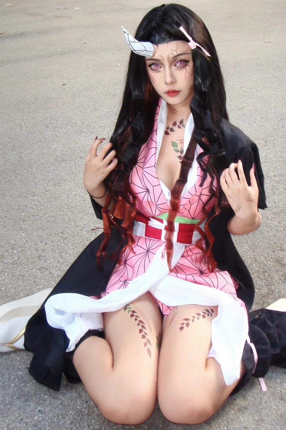 cosplay nhân vật nezuko demon slayer 