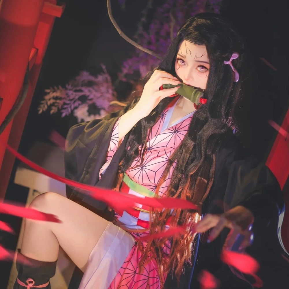 ảnh cosplay nezuko bikini siêu hot 