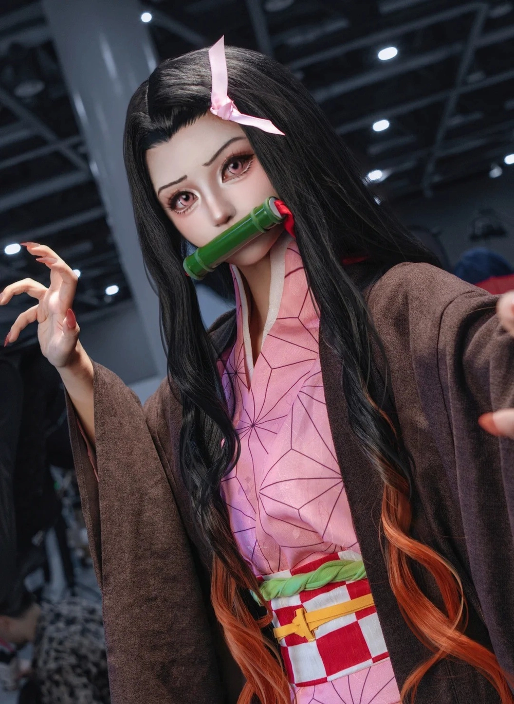 ảnh cosplay nezuko hoá demon 