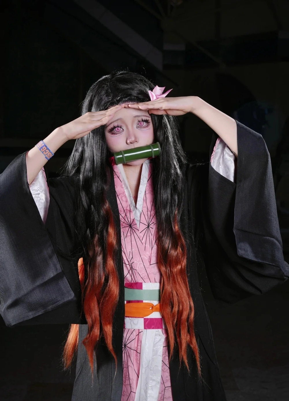 cosplay anime nezuko chan nữ chính đáng yêu 