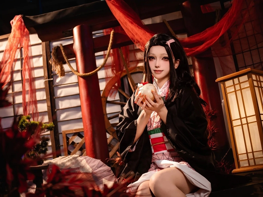 cosplay nezuko phiên bản gợi cảm sexy 