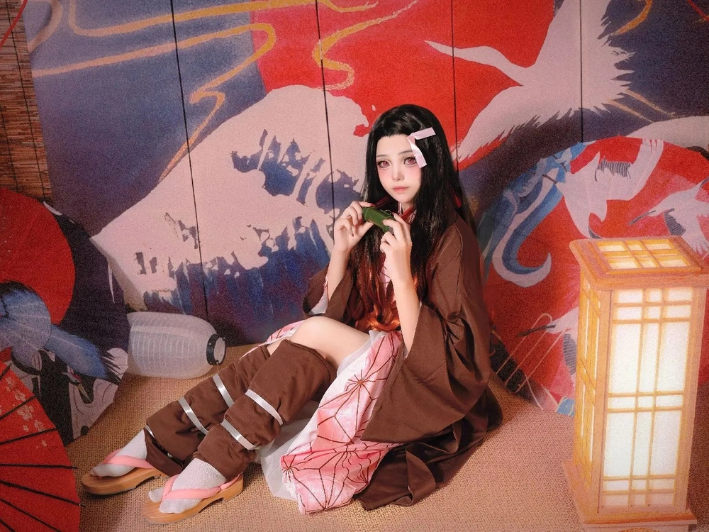 cosplay nhân vật anime nữ nezuko đẹp mê ly 
