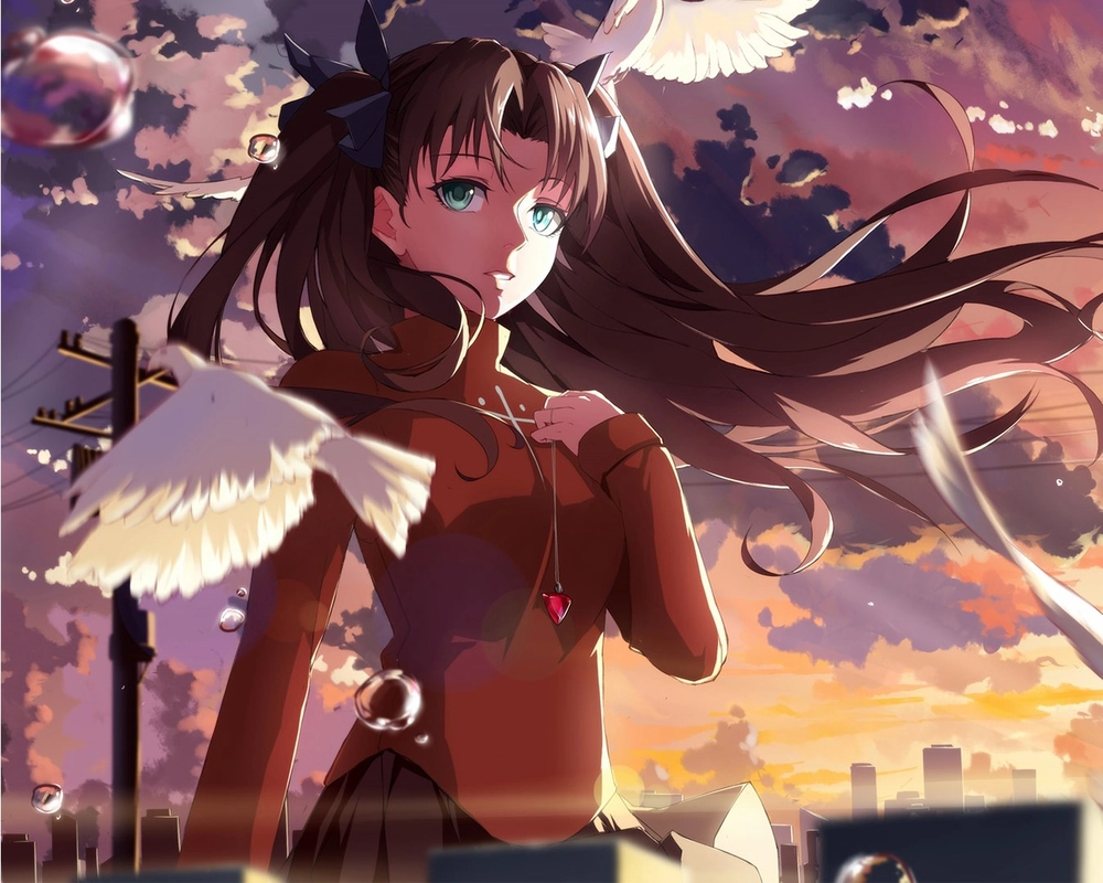 ảnh rin tohsaka cute 