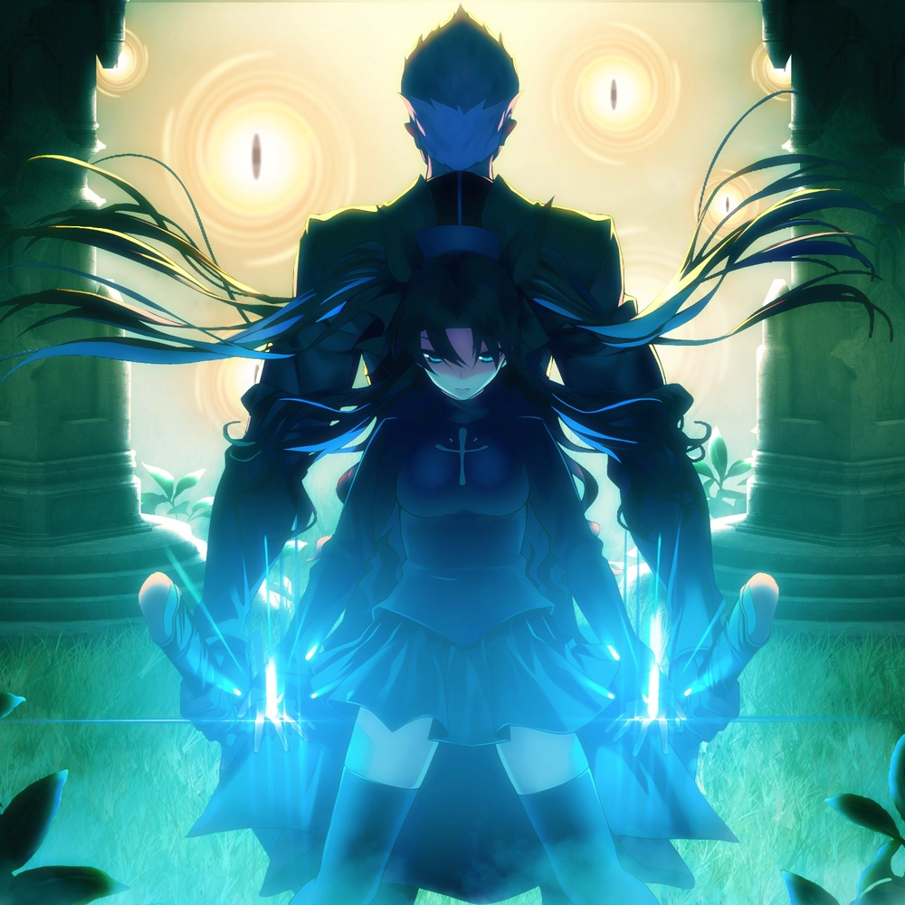 ảnh rin tohsaka với ánh mắt lạnh lùng 