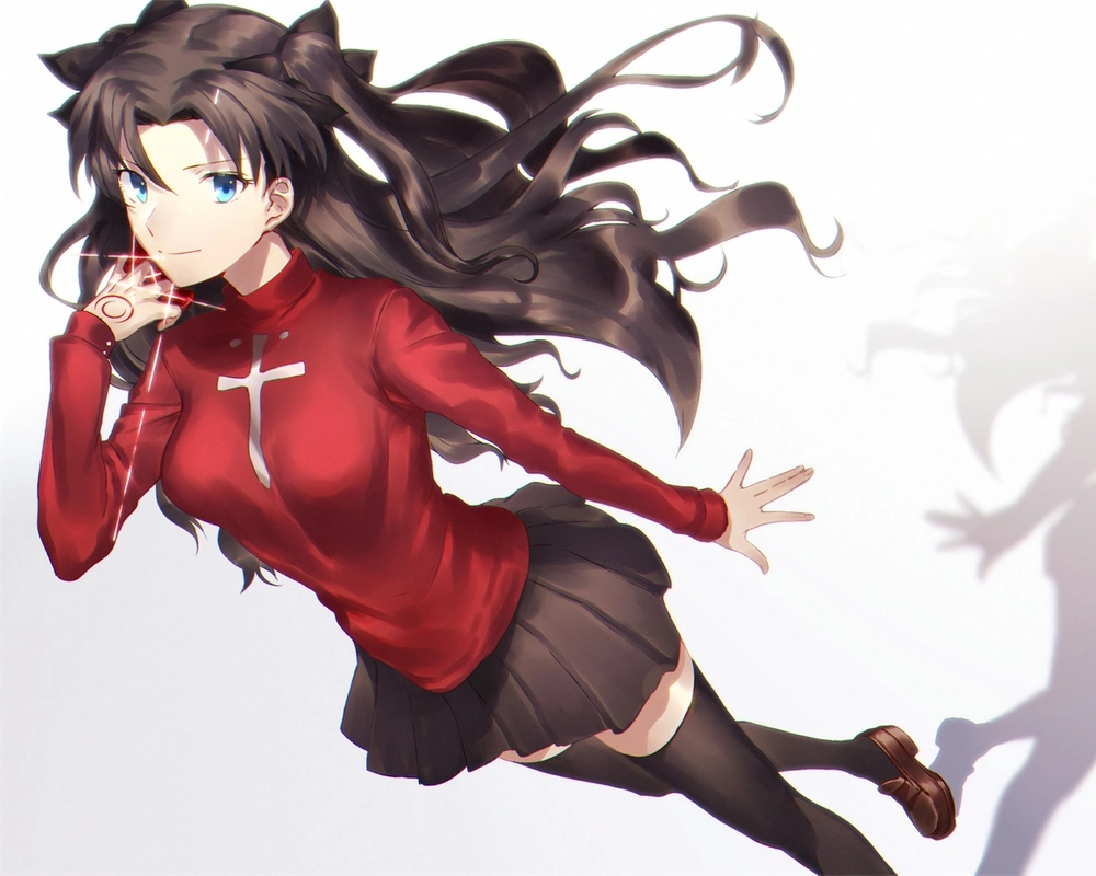 hình ảnh rin tohsaka full hd, màu sắc rực rỡ 