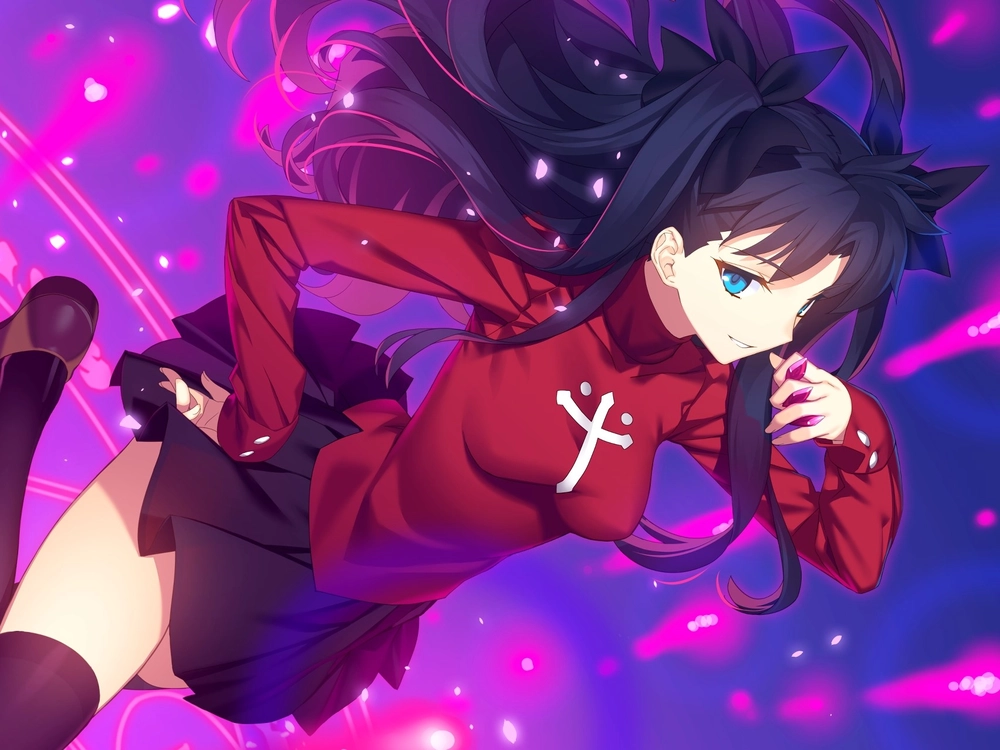 rin tohsaka trong cảnh hành động kịch tính 