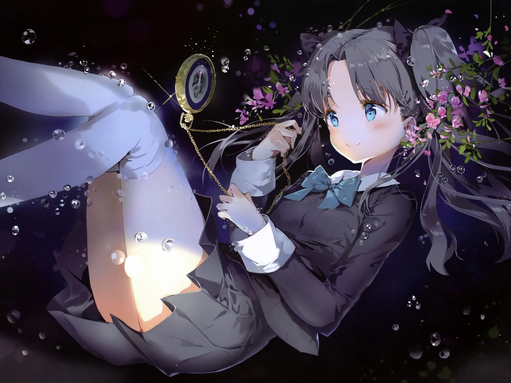 hình nền rin tohsaka máy tính 