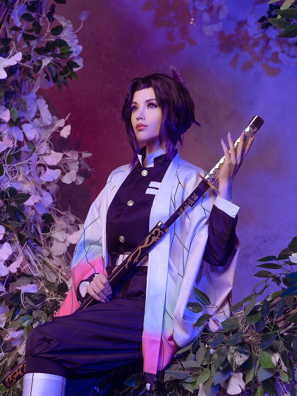 hình cosplay kochou shinobu anime 