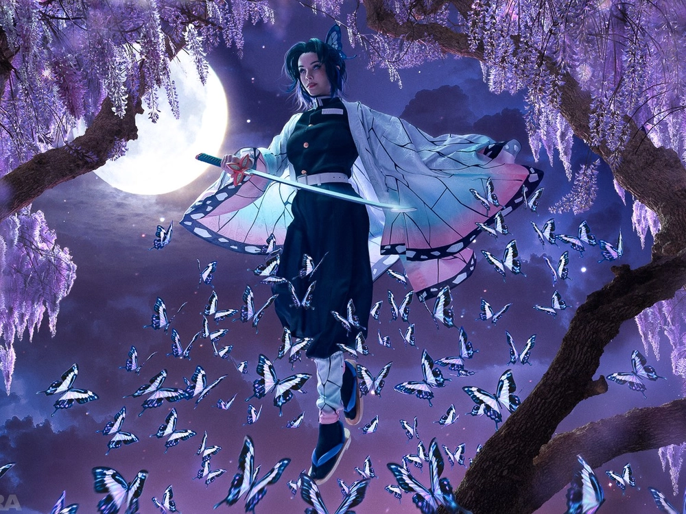 hình ảnh shinobu cosplay anime 