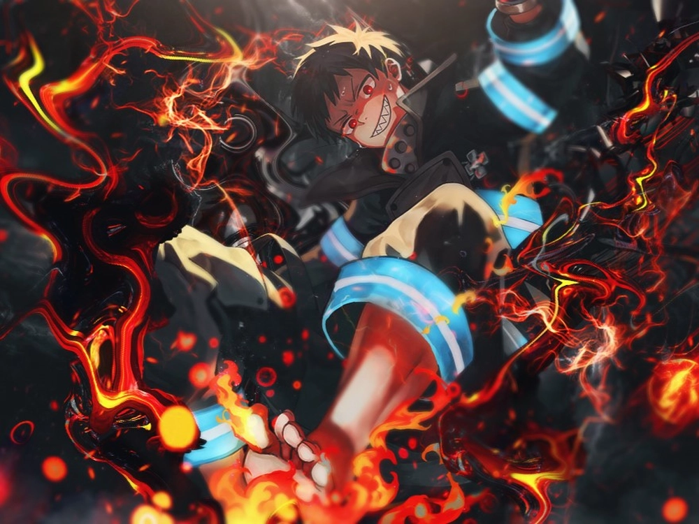 ảnh đẹp fire force benimaru x shinra