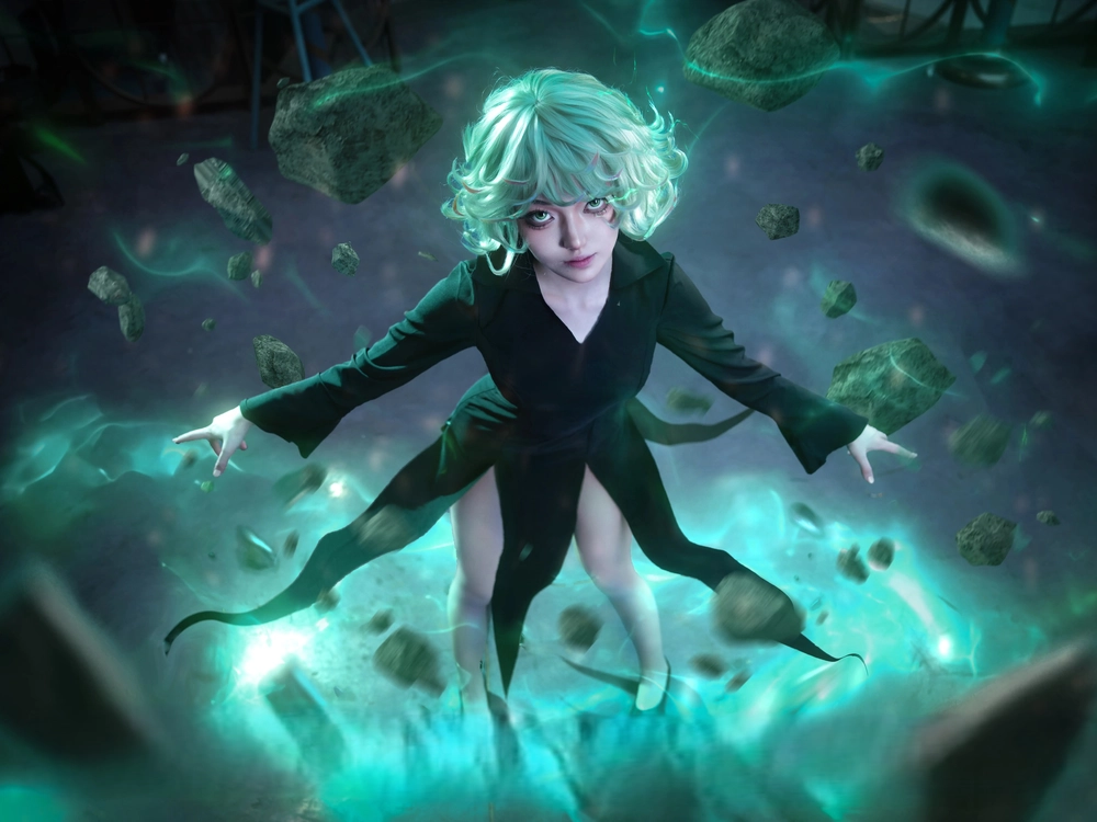 one punch tatsumaki cosplay chuẩn anime