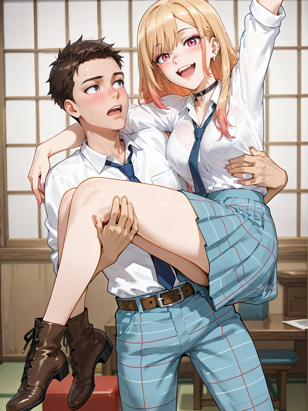 ảnh tình cảm wakana x marin 