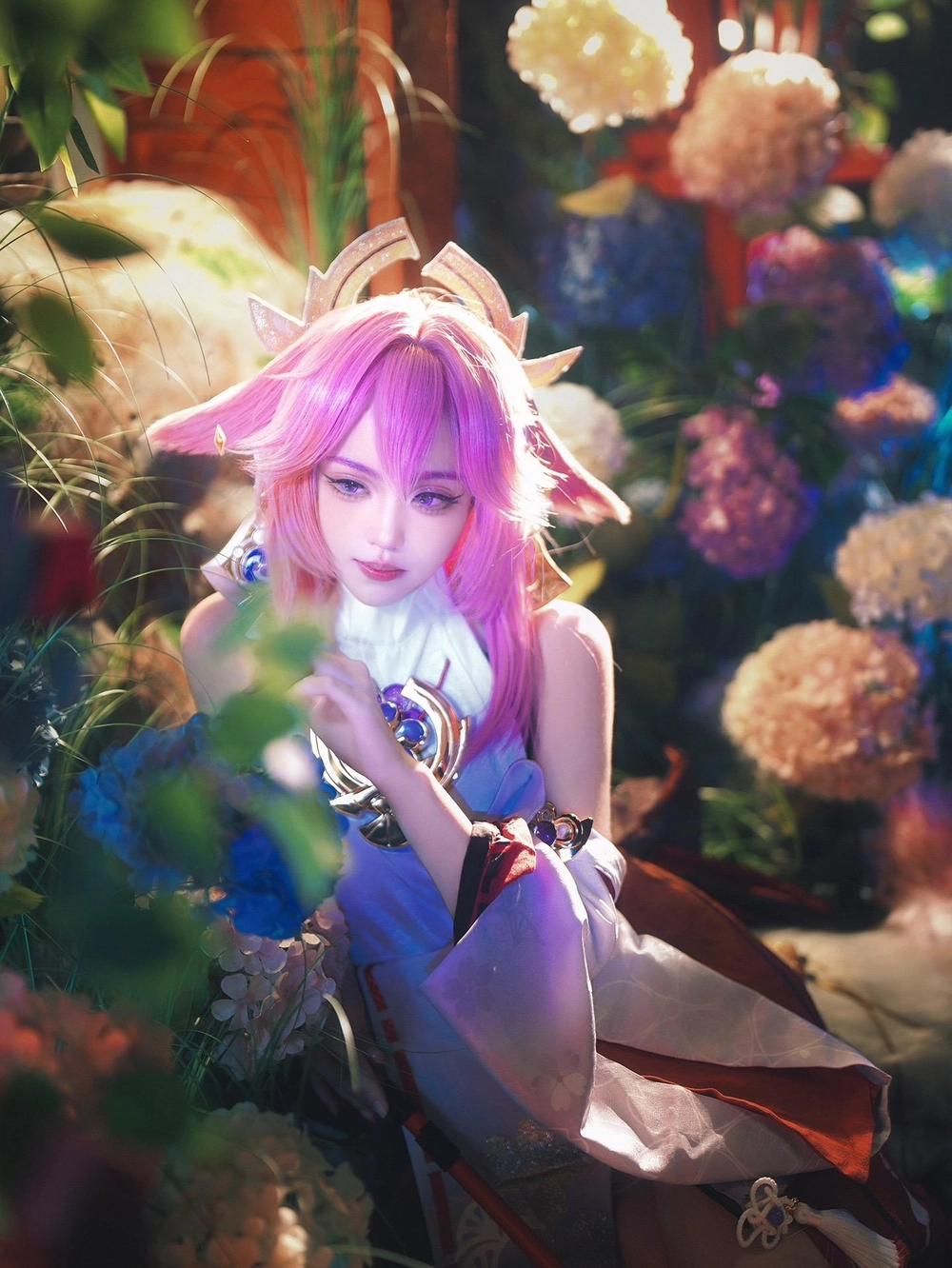 genshin yae miko cosplay tuyệt đẹp