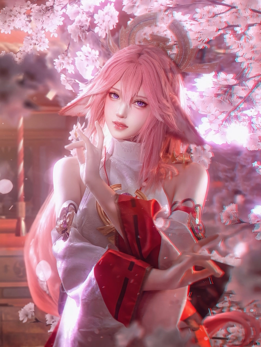 yae miko cosplay đẹp chất lượng