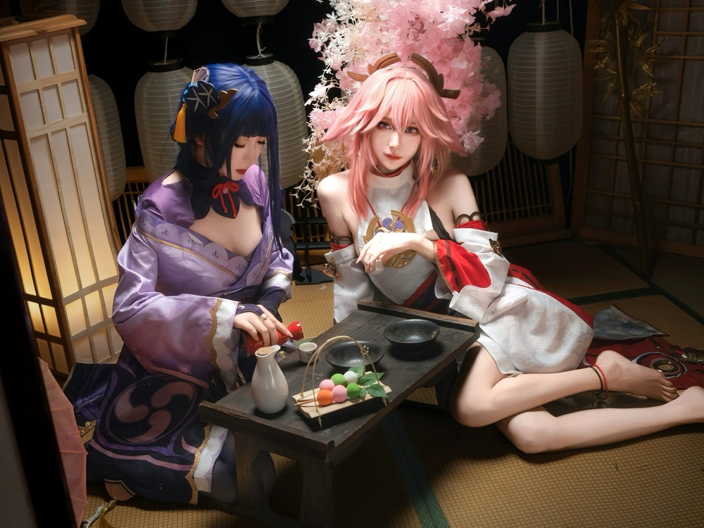 ảnh yae cosplay maid xinh xắn