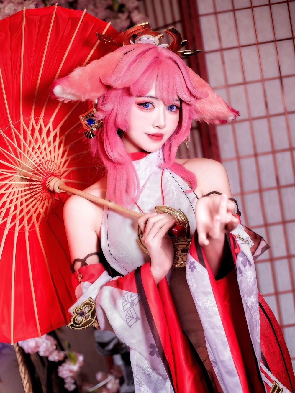 yae miko cosplay đẹp như thật