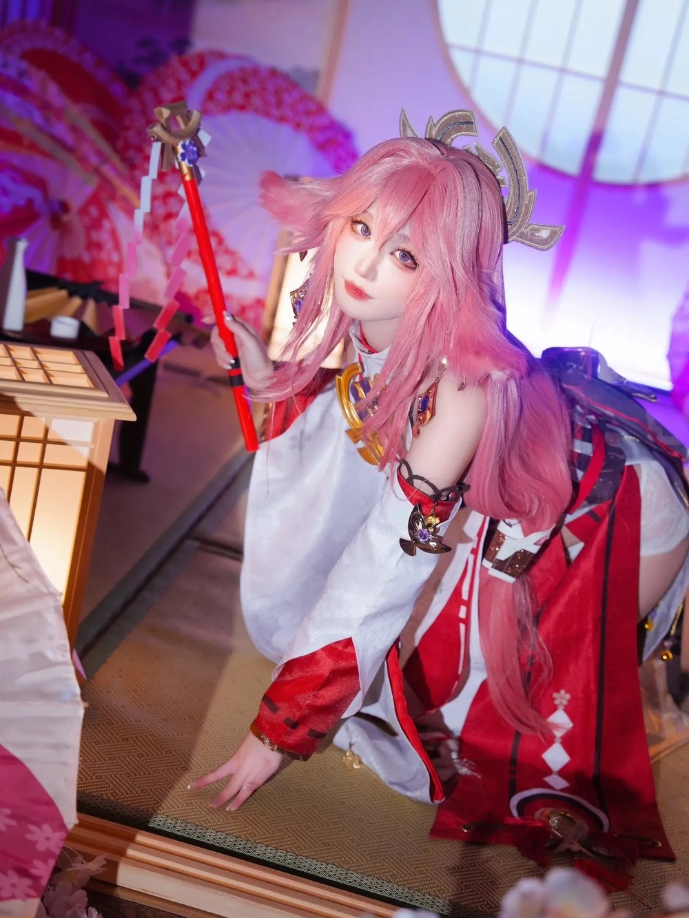 cosplay Genshin Impact yae miko đỉnh cao