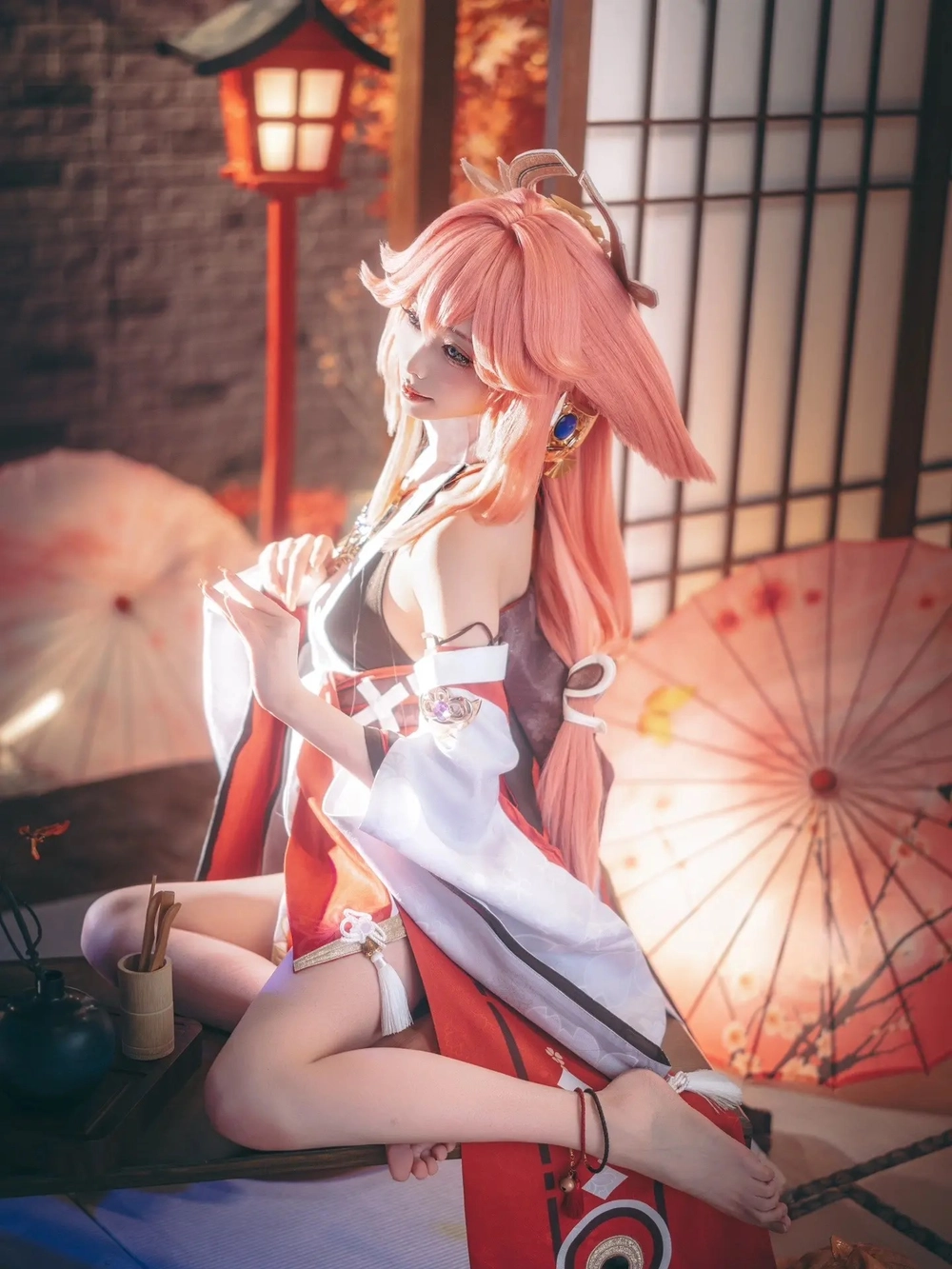 yae cosplay dễ thương như búp bê