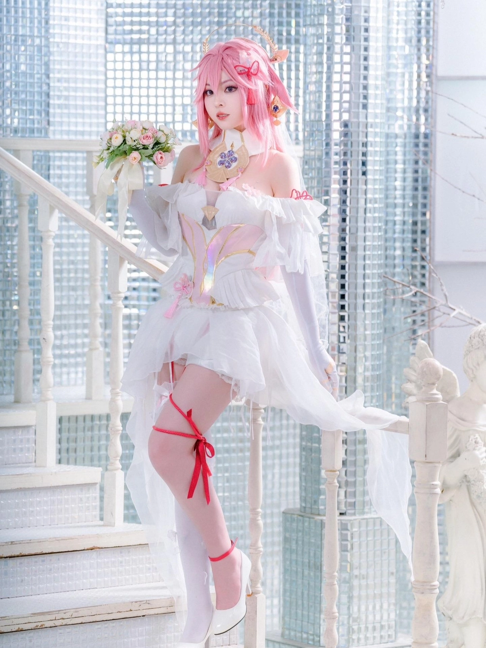 genshin impact yae miko cosplay nổi bật