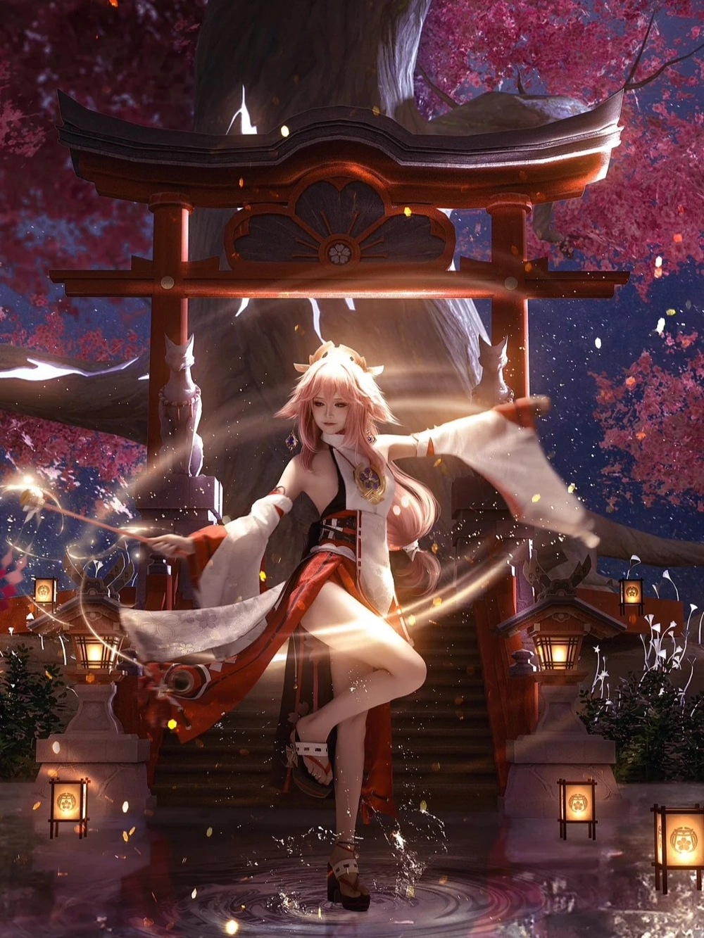 Yae cosplay phong cách thần bí cuốn hút