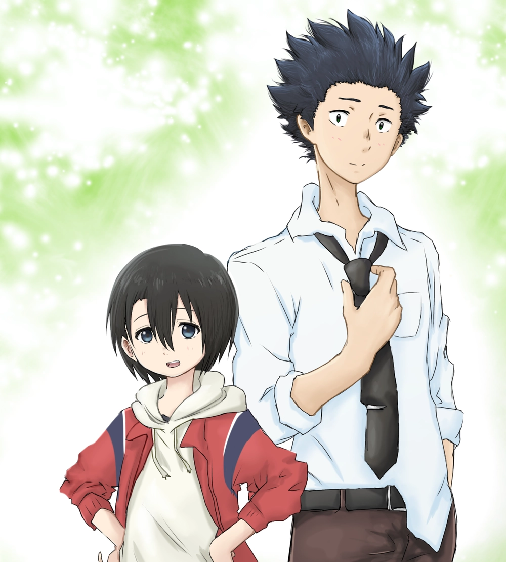 nishimiya yuzuru trong anime koe no katachi