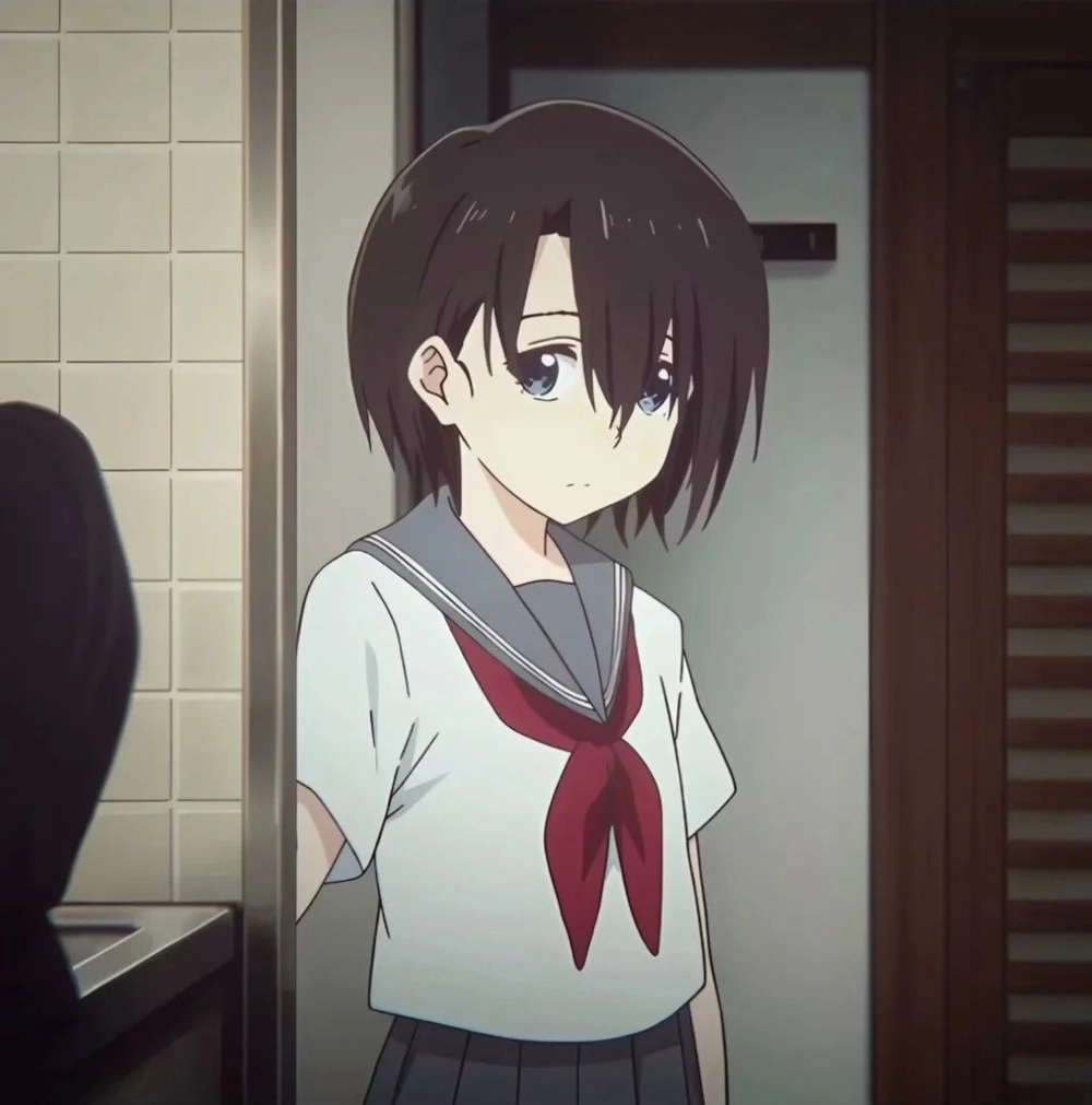 ảnh anime nữ tóc ngắn yuzuru nishimiya