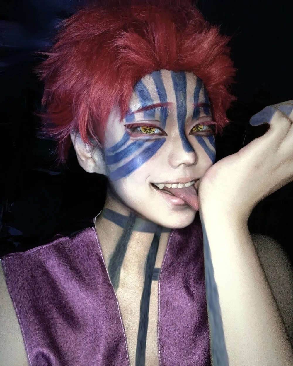 female akaza cosplay phong cách mới lạ