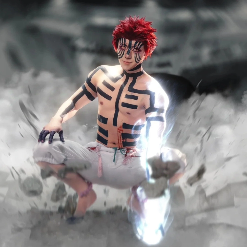 akaza kimetsu no yaiba cosplay bản giới hạn