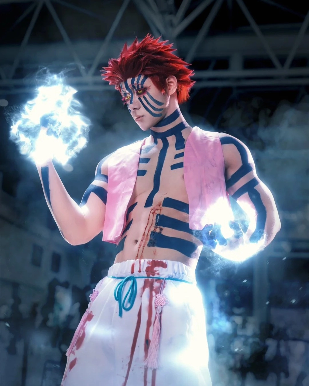 demon slayer akaza cosplay phiên bản nam
