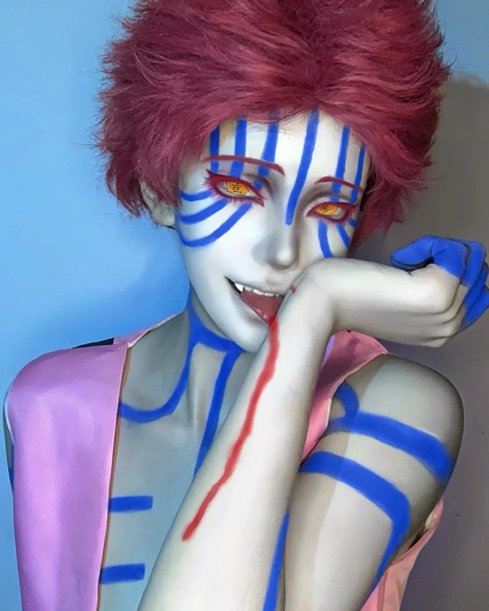 akaza cosplay phong cách chibi đáng yêu