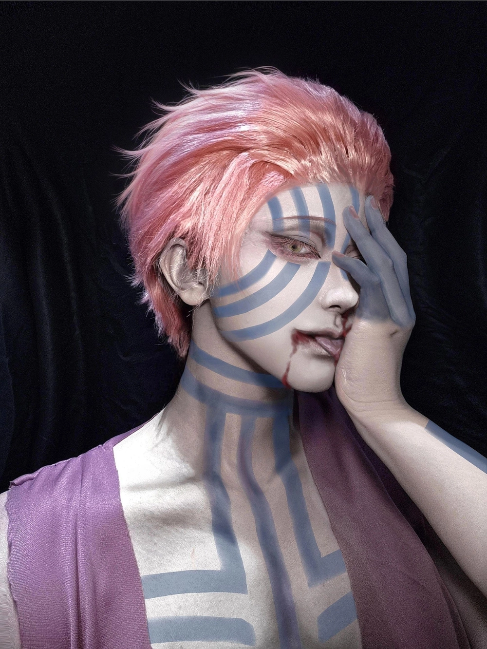 female akaza cosplay phiên bản sáng tạo