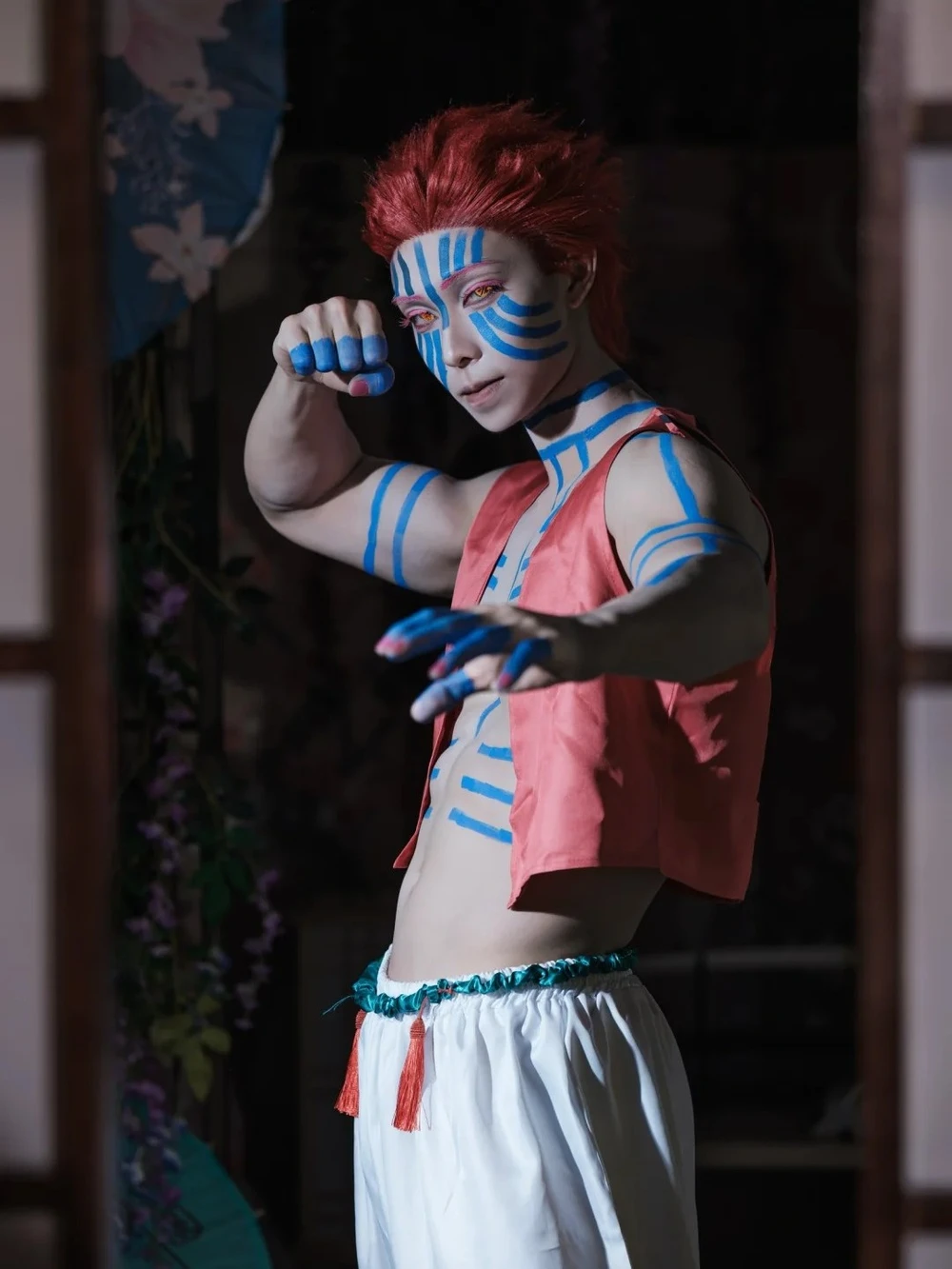 akaza demon slayer cosplay 6