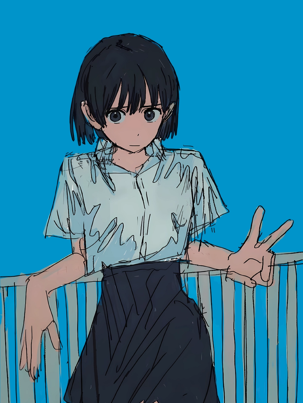 ảnh anime nữ lạnh lùng tóc ngắn ngầu lòi 